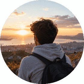 شاب مبتسم يضع نظارة ويحمل هاتفًا ذكيًا، نموذج صورة ملف تعريف مستخدم Livcam