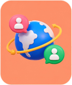 Instant global 1v1 chat icon
