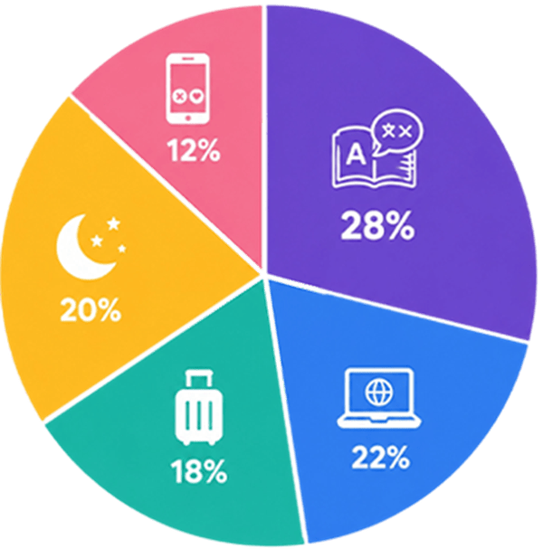 LivCam user groups distribution pie chart